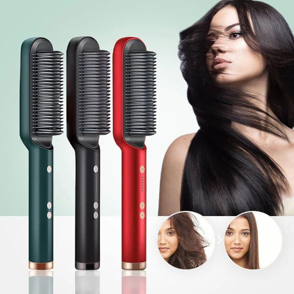 Cepillo Alisador QuickLiss™ – Alisado Rápido, Sin Frizz y con Volumen Controlado - 💲 Ola chefe 🤑